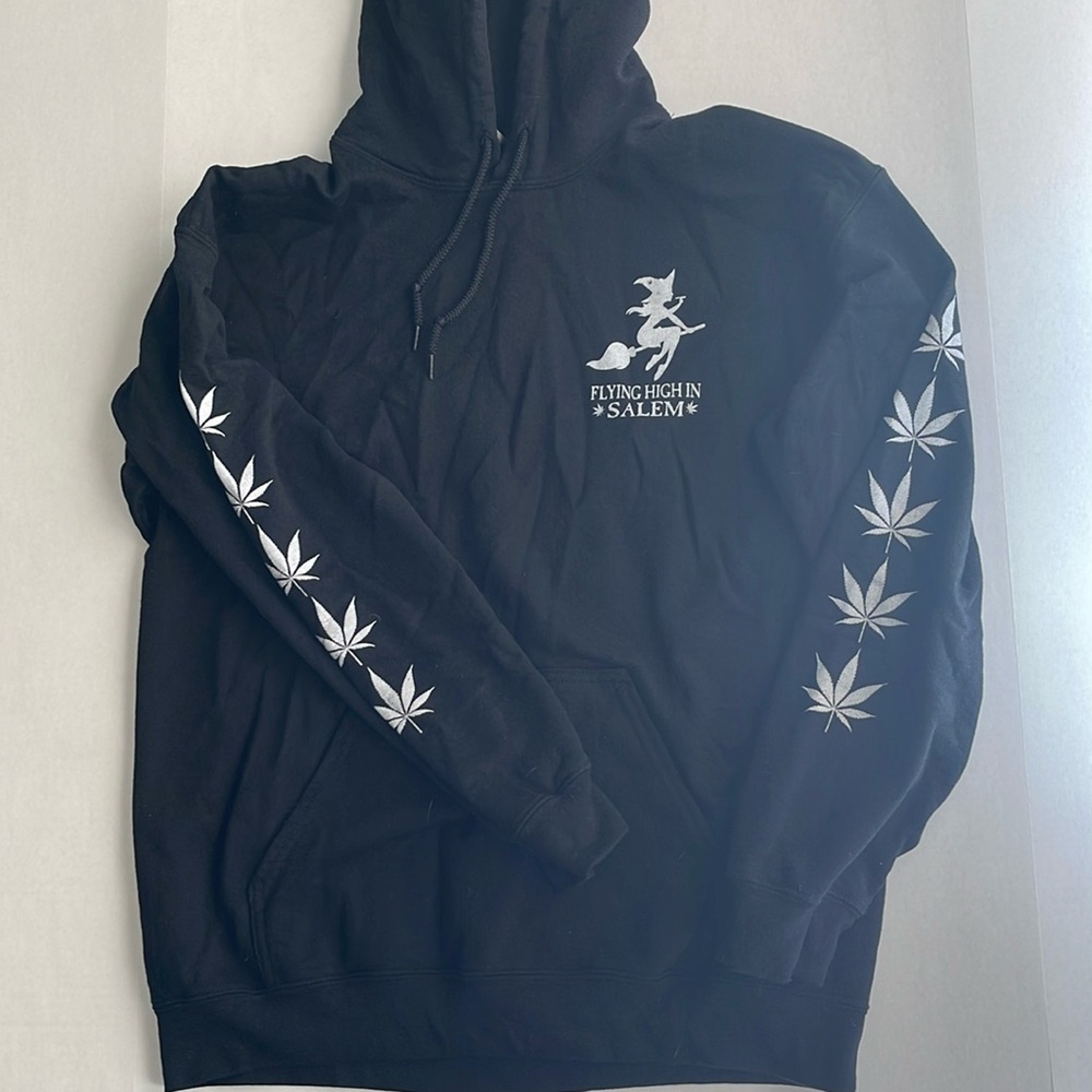 Flying High in Salem hoodie, black, L